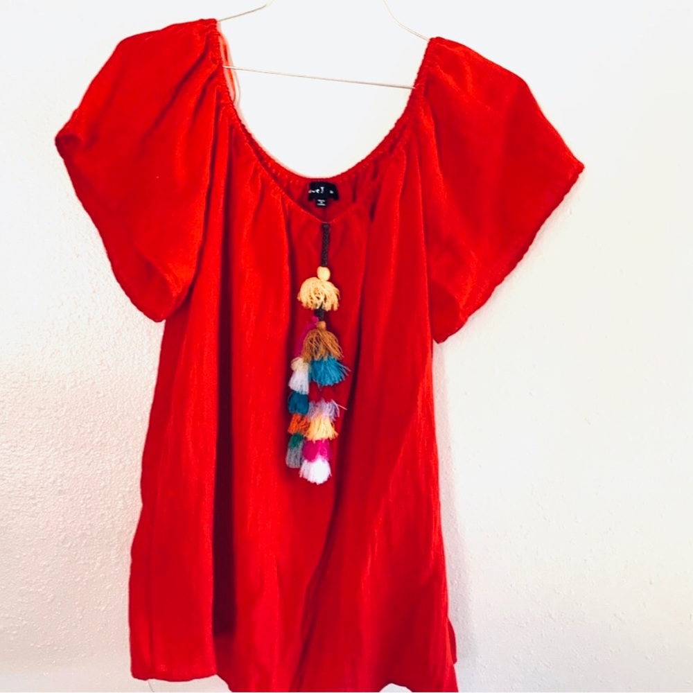 Red love J blouse - Picture 1 of 5